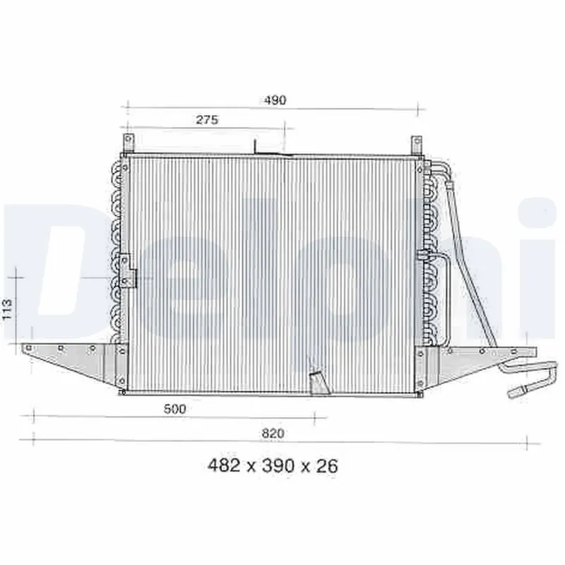 Condenseur, climatisation DELPHI TSP0225273