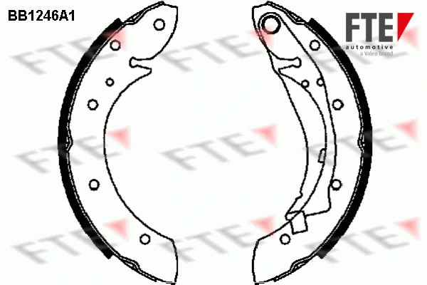 Jeu de mâchoires de frein FTE 9100050