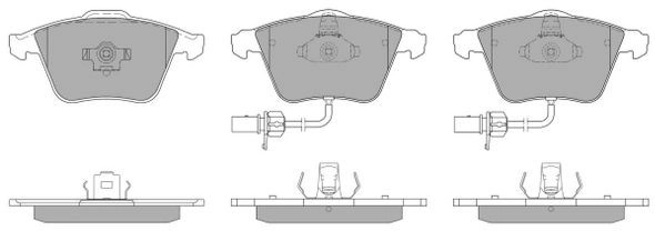 Kit de plaquettes de frein, frein à disque FREMAX FBP-1302