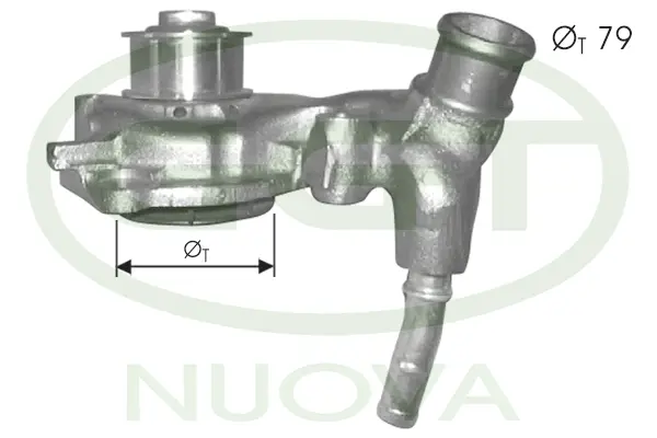 Pompe à eau, refroidissement du moteur GGT PA10715