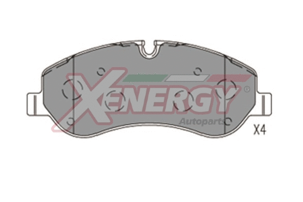 Kit de plaquettes de frein, frein à disque AP XENERGY X41183