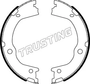 Jeu de mâchoires de frein, frein de stationnement TRUSTING 046.227