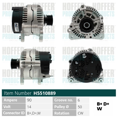 Alternateur HOFFER H5510889