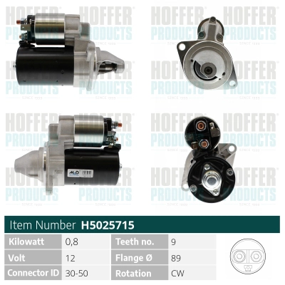 Démarreur HOFFER H5025715