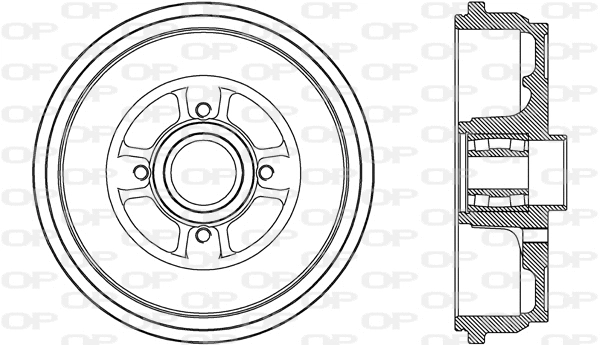 Tambour de frein OPEN PARTS BAD9087.31