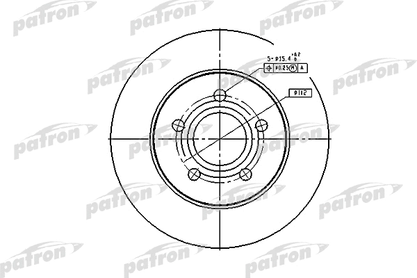 Disque de frein PATRON PBD4045
