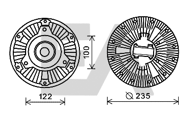Roue du souffleur, refroidissement du moteur EACLIMA 35C45D10