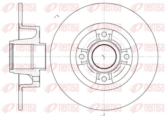 Disque de frein REMSA 6750.00