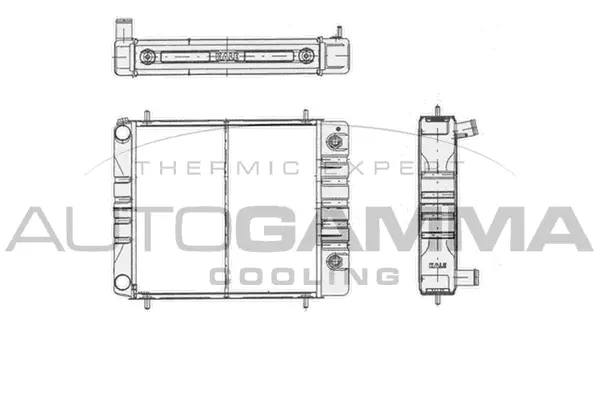 Radiateur, refroidissement du moteur AUTOGAMMA 103361