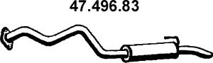 Silencieux arrière EBERSPÄCHER 47.496.83