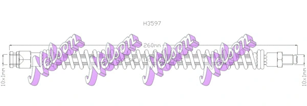 Flexible de frein KAWE H3597