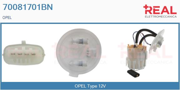 unité d'alimentation de carburant REAL 70081701BN
