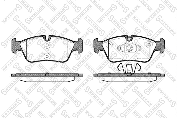 Kit de plaquettes de frein, frein à disque STELLOX 395 060-SX