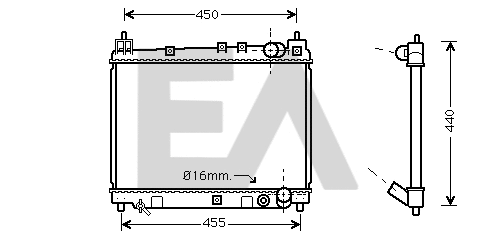 Radiateur, refroidissement du moteur EACLIMA 31R71127