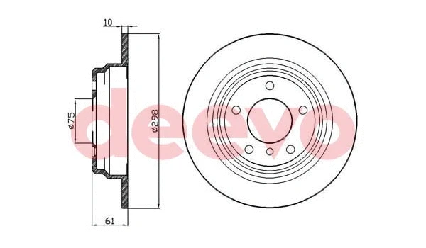 Disque de frein DEEVO BD32860