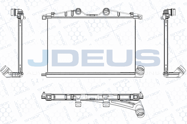 Refroidisseur d'air de suralimentation JDEUS M-807055A