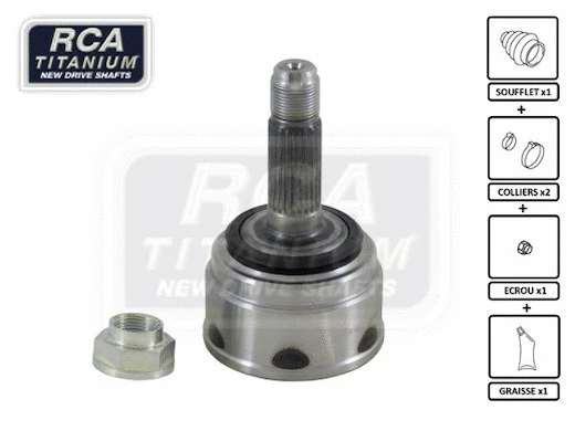 Jeu de joints, arbre de transmission RCA FRANCE HO09