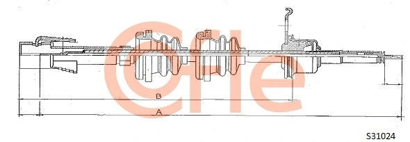 Câble flexible de commande de compteur COFLE 92.S31024