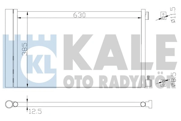 Condenseur, climatisation KALE OTO RADYATÖR 342905