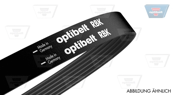 Courroie trapézoïdale à nervures OPTIBELT 4 PK 763