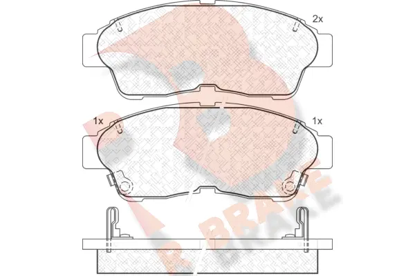 Kit de plaquettes de frein, frein à disque R BRAKE RB1005