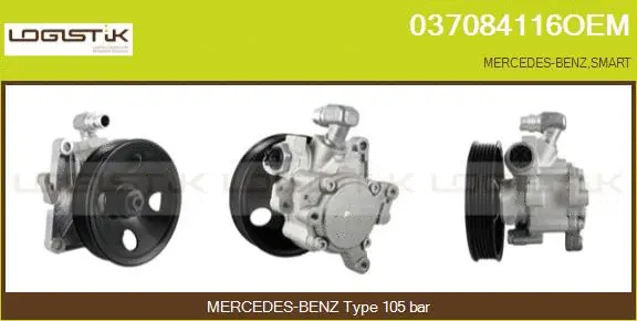 Pompe hydraulique, direction LGK 037084116OEM
