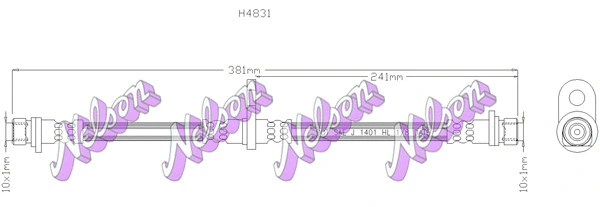 Flexible de frein KAWE H4831