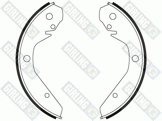 Jeu de mâchoires de frein GIRLING 5180269