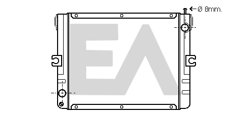 Radiateur, refroidissement du moteur EACLIMA 31R30008