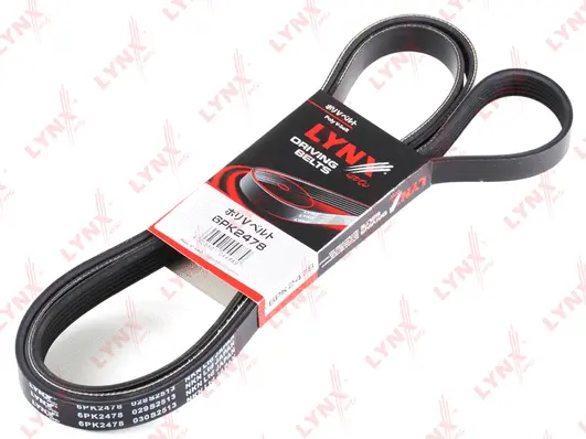 Courroie trapézoïdale à nervures LYNXAUTO 6PK2478
