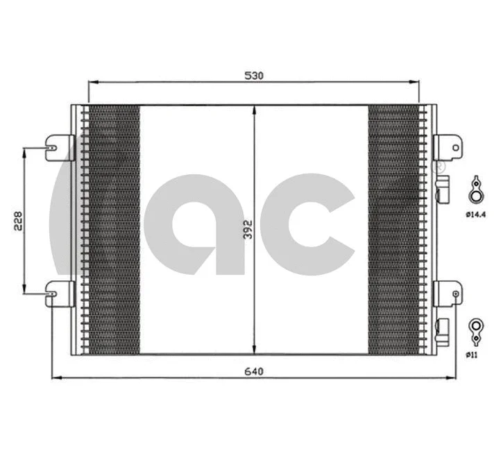 Condenseur, climatisation ACR 300595