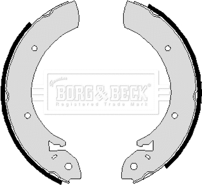 Jeu de mâchoires de frein BORG & BECK BBS6214