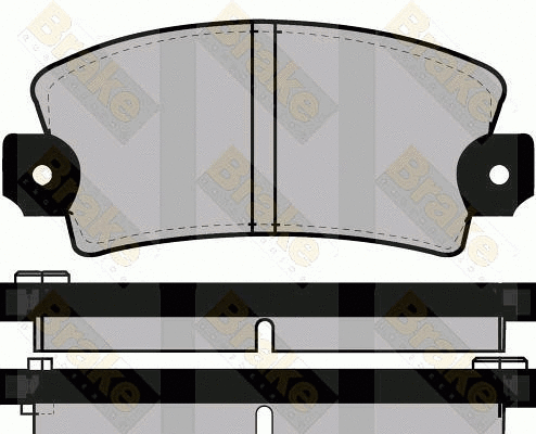 Kit de plaquettes de frein, frein à disque Brake ENGINEERING PA228