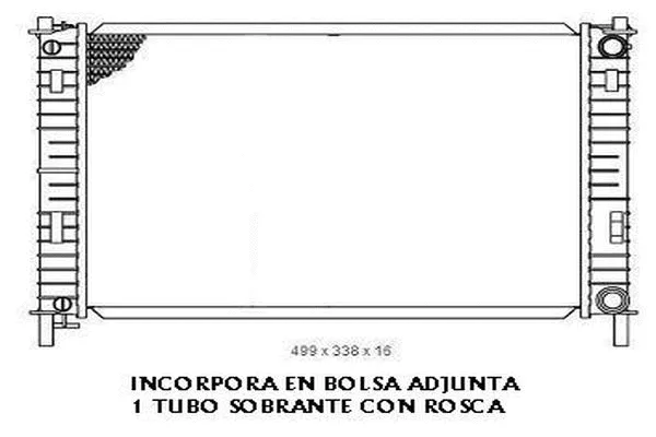 Radiateur, refroidissement du moteur ORDONEZ 2065079