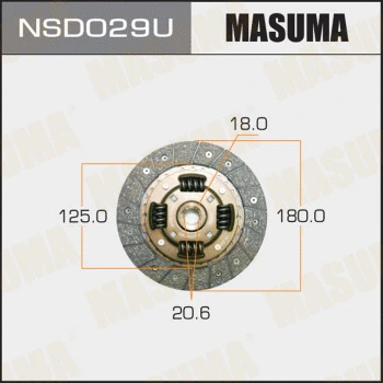 Disque d'embrayage MASUMA NSD029U