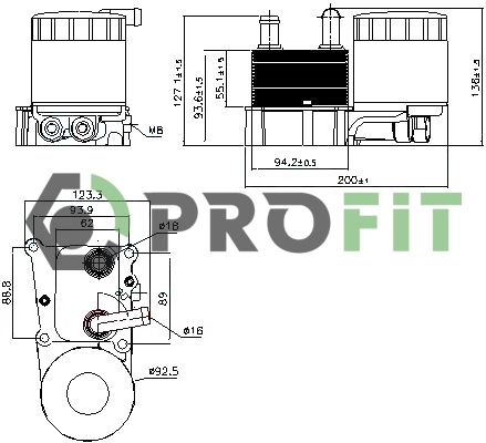 Radiateur d'huile PROFIT 1745-0012