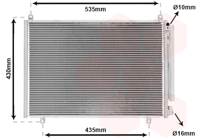 Condenseur, climatisation VAN WEZEL 52015703