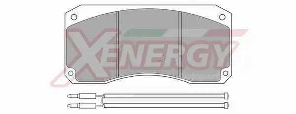 Kit de plaquettes de frein, frein à disque AP XENERGY X40503