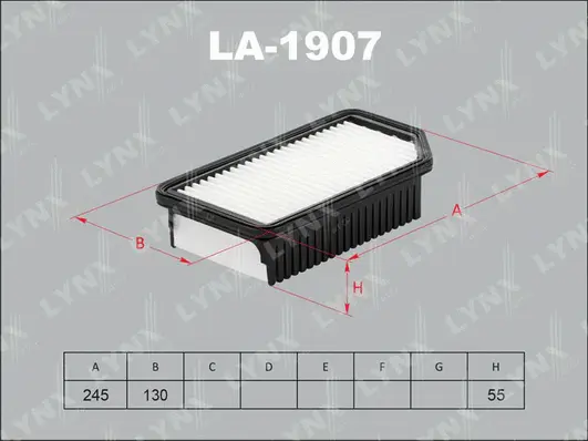 Filtre à air LYNXAUTO LA-1907