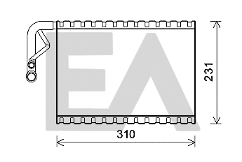 Évaporateur climatisation EACLIMA 43B50018