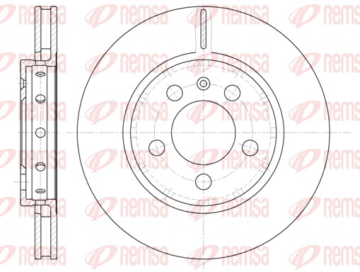 Disque de frein REMSA 6646.10