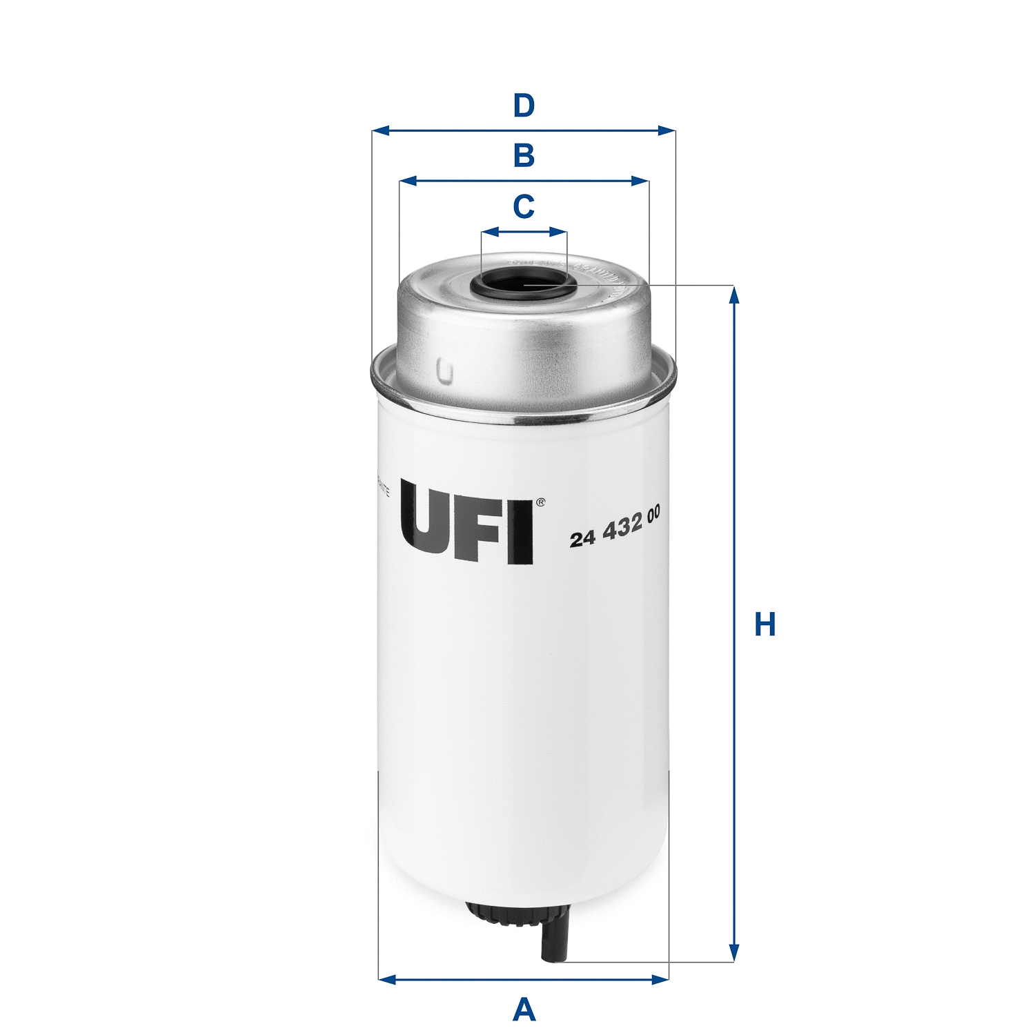 Filtre à carburant UFI 24.432.00