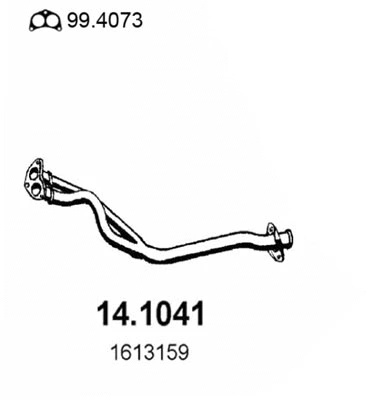 Tuyau d'échappement ASSO 14.1041