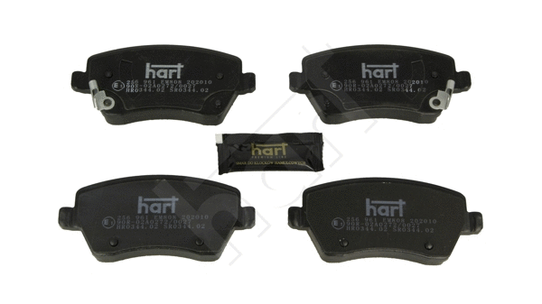 Kit de plaquettes de frein, frein à disque HART 256 961