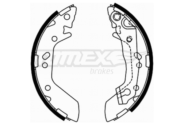 Jeu de mâchoires de frein TOMEX Brakes TX 21-70