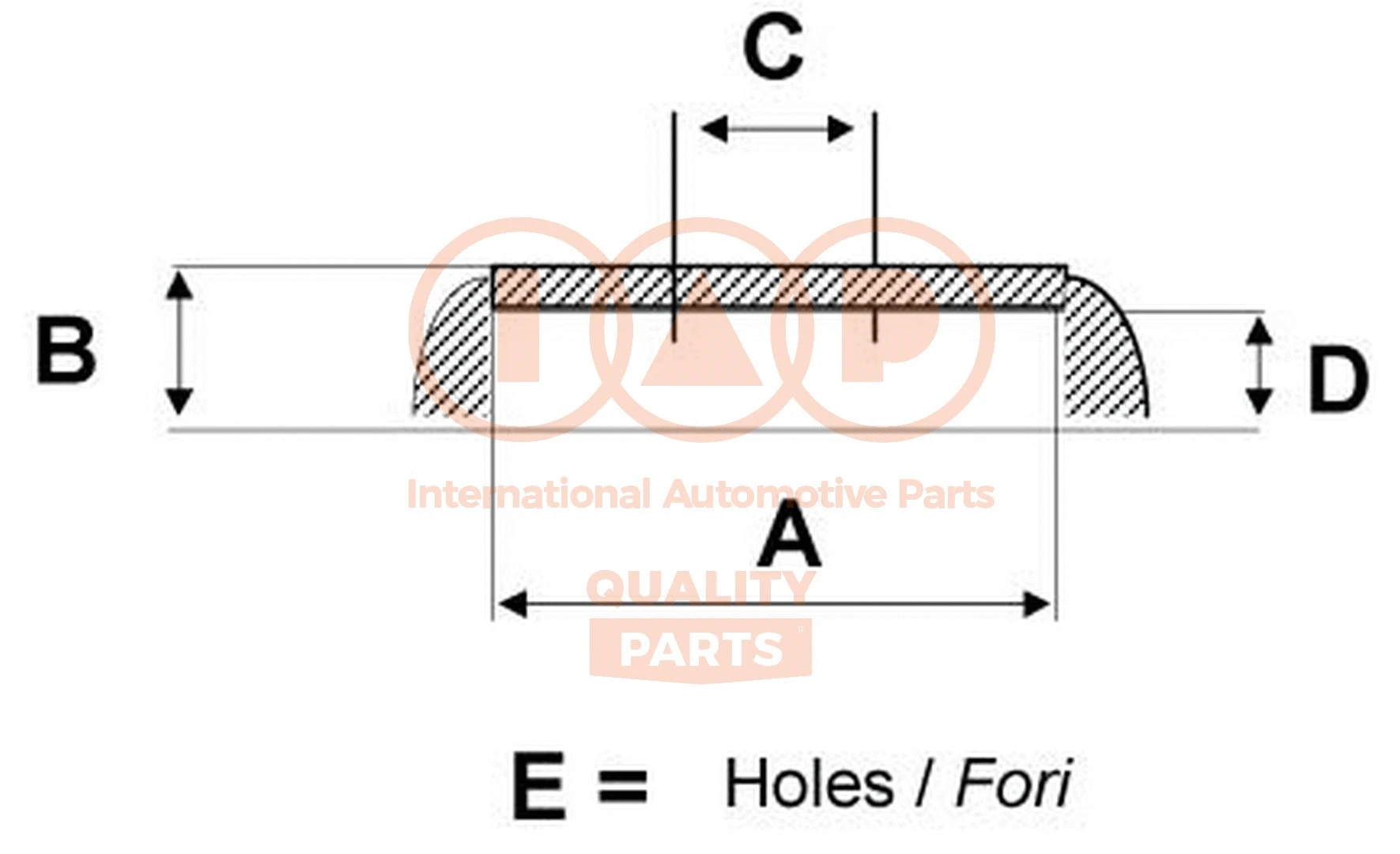 Tambour de frein IAP QUALITY PARTS 710-15030