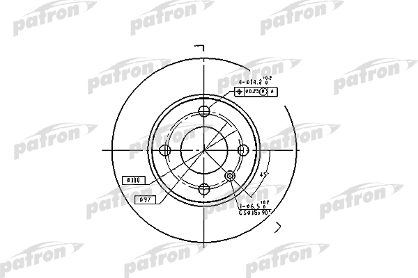 Disque de frein PATRON PBD4050