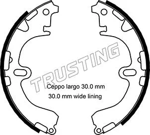 Jeu de mâchoires de frein TRUSTING 115.289