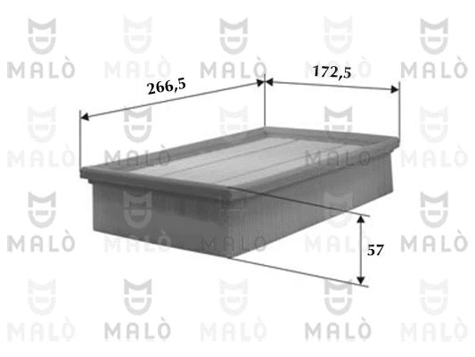 Filtre à air AKRON-MALÒ 1500047