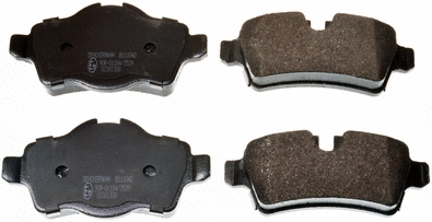 Kit de plaquettes de frein, frein à disque DENCKERMANN B111042